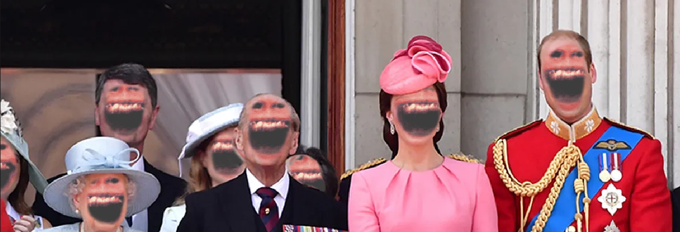 entirely real photo of the Royal family, actually more real than real